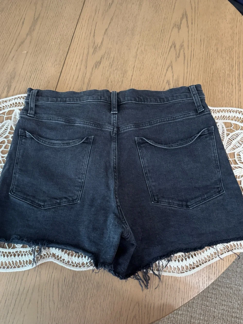 MADEWELL - High-Rise Denim Shorts - Black Size 30